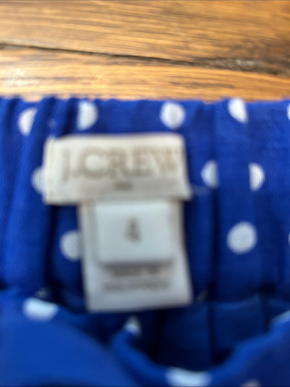 J. Crew Royal Blue Polka Dot Drawstring Mini Skirt - Picture 2 of 9